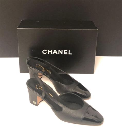 chanel vintage mens shoes|Chanel classic slingback shoes.